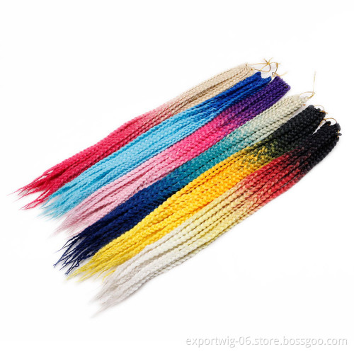 Ombre Colore Synthetic Jumbo Braiding Hair With Private Label Wholesale Crochet Box Braid Hair